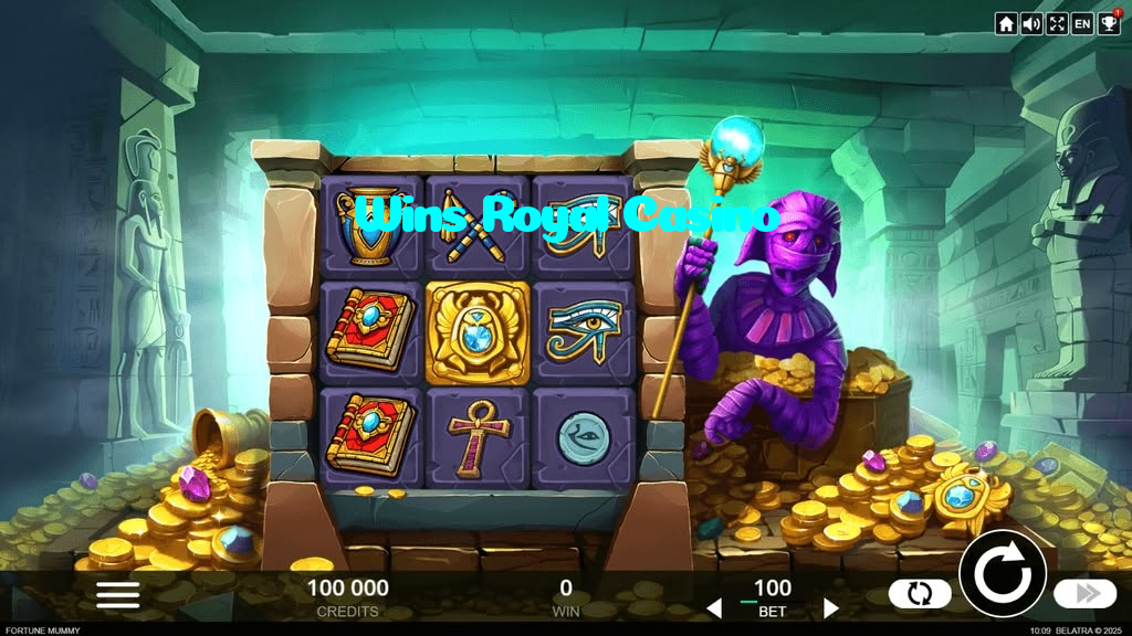 Wins Royal Casino casino presented on mobile device in Pakistan with slots and live games